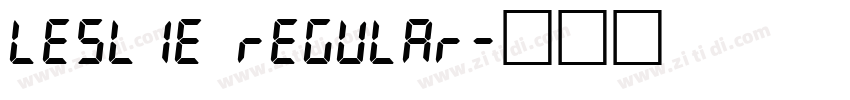 LESLIE Regular字体转换